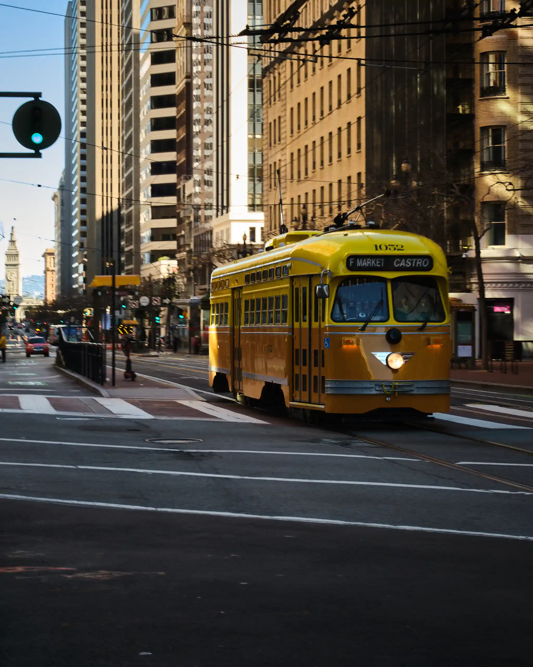 San Francisco yellow streetcar