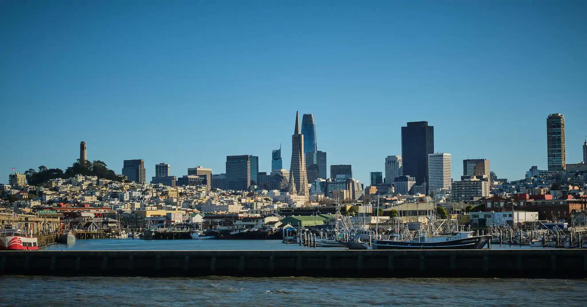 San Francisco landscape photo from the see