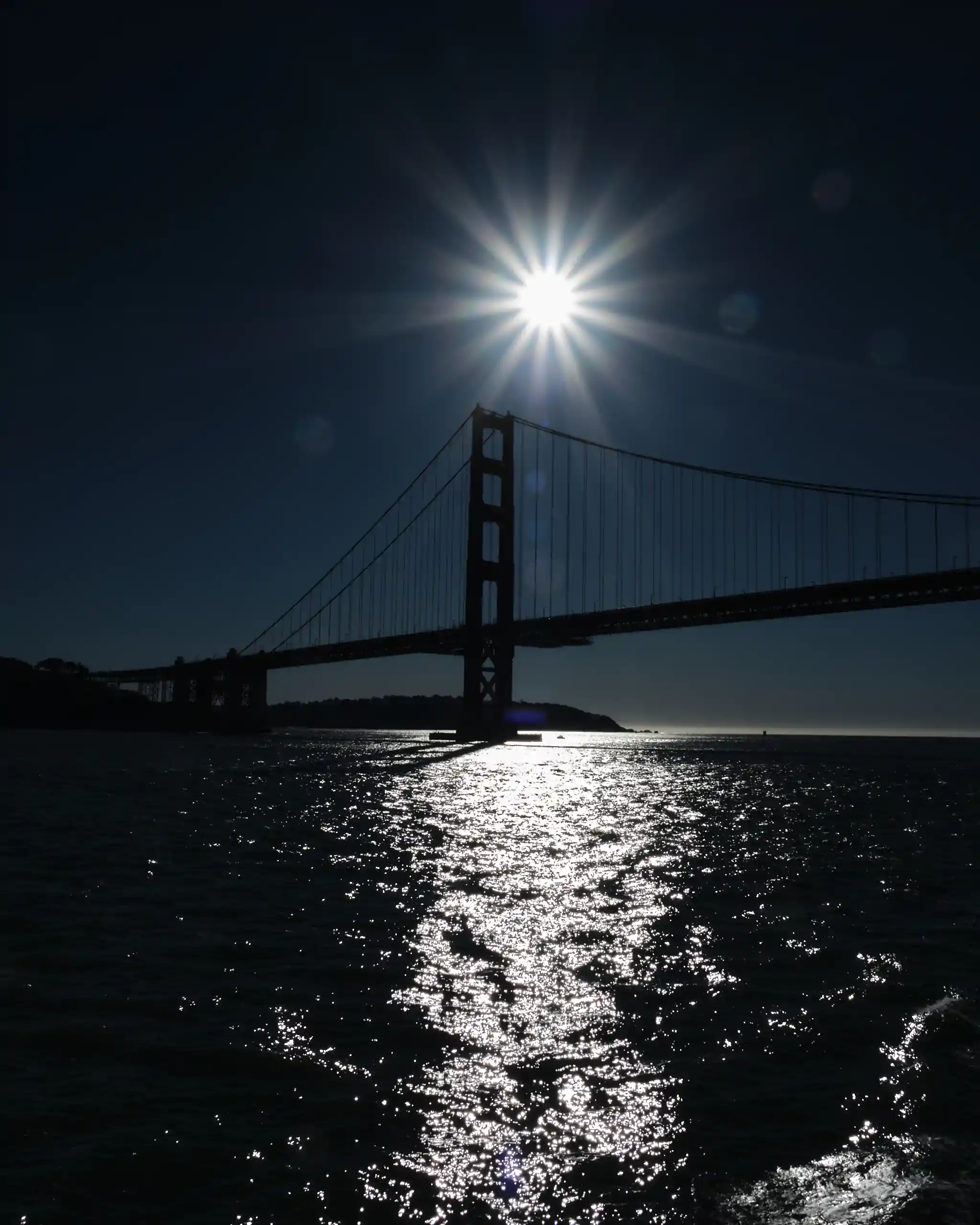 Golden Gate Bridge from see.