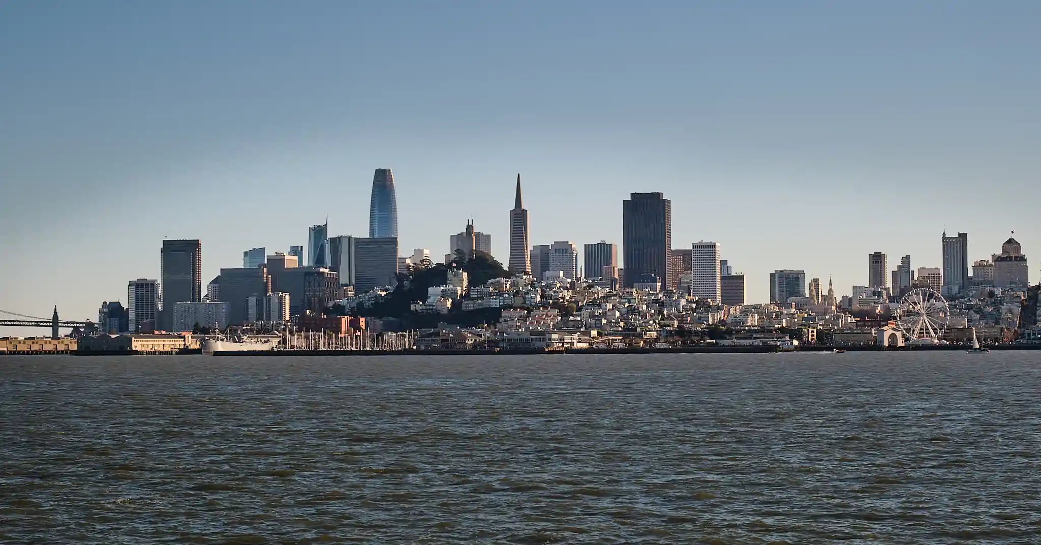 San Francisco landscape photo from the see