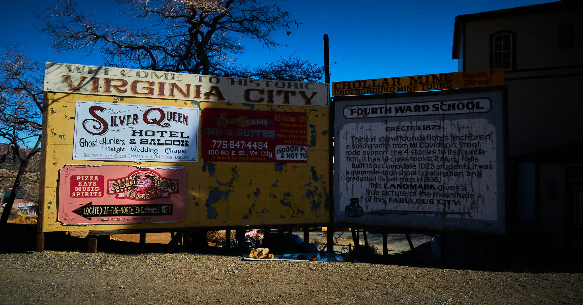 Welcome to Historic Virginia City sign